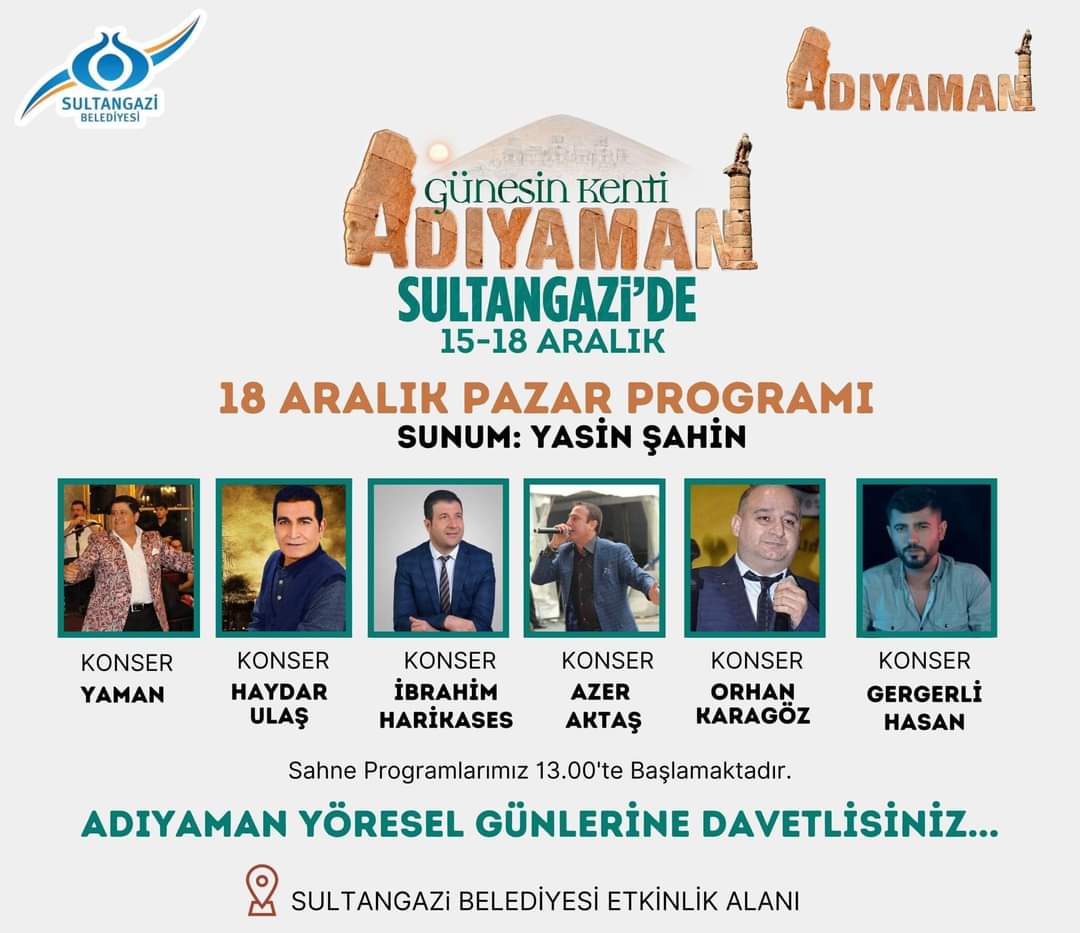 İstanbul Sutangazi'de Adıyaman Günleri 